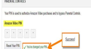 How to Reset Amazon Video Pin?