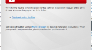 How to Fix McAfee Error Code (x5485): Unable to Continue Installation