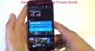 Galaxy 10: How to Use Private Mode