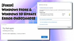 How to Fix Windows Store Error 0x80244018 on Windows 10? – McAfee Activate