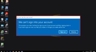 How to Fix “We Can’t Sign in to the Account” Error on Windows 10