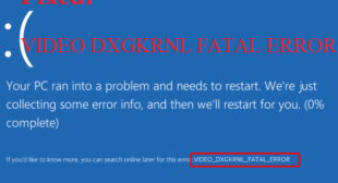 How to Fix Video Dxgkrnl Fatal Error in Windows 10? – McAfee.com/Activate