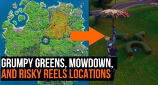 Fortnite Season 2: Visit Grumpy Greens, Mowdown, and Risky Reels