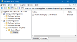 How to Check the Applied Group Policy Settings in Windows 10 – Office Setup