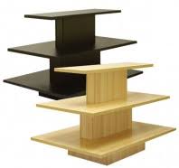 3 Tier wood display tables supplies for retails