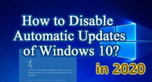 How to Disable Automatic Update in Windows 10?