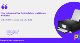 how do i connect my brother printer to my wireless network