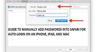 Guide to Manually Add Passwords into Safari for Auto-Login on an iPhone, iPad, and Mac – WebrootSafe