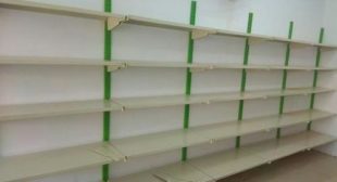 Different variety of store display shelving for retail