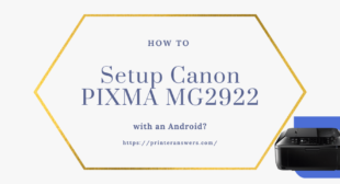 Setup Canon PIXMA MG2922 with an Android