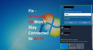 Window Won’t Stay Connected to Wi-Fi – Webroot.com/safe