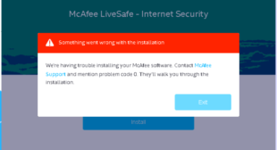 How You Can Fix McAfee Installation Error “0”? Www.mcafee.com/activate