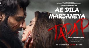 Ae Dila Marjaneya Lyrics – Tadap