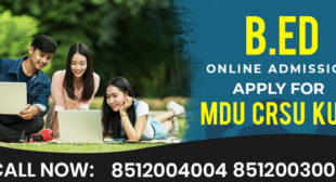 B.ed Admission 2022-2023 Mdu Crsu Kurukshetra Online Form Last Date… | Yoomark