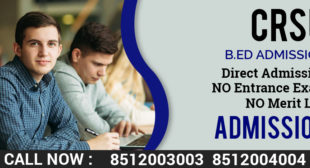 Crsu B.ed Admission 2022 online Form Last Date fees-CRSU B.ed Course | Flipboard