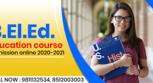 B.El.Ed. Bachelor of Elementary Education Admission online form 2022 last date